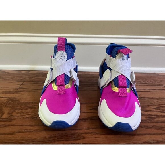 Nike Air Huarache City Racer Blue Fuchsia Blast Gs AJ6662-401 Size 4Y - Picture 2 of 6